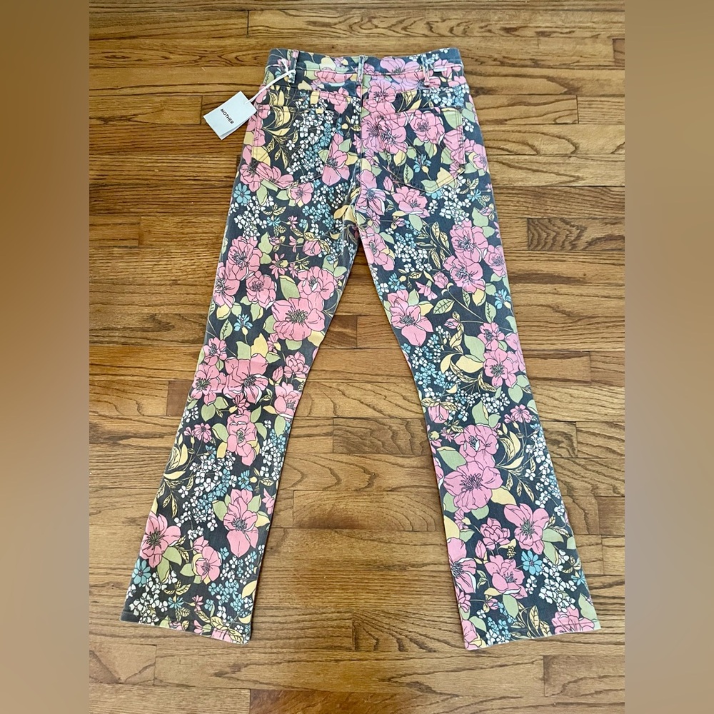 Mother Denim The Hustler Ankle Boutonniere Bouquet Style 1306-1648 Womens 28 NWT - Picture 5 of 9